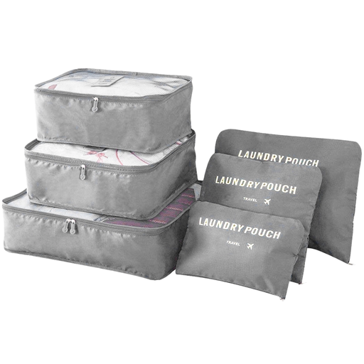 Graues Reiseorganizer-Set